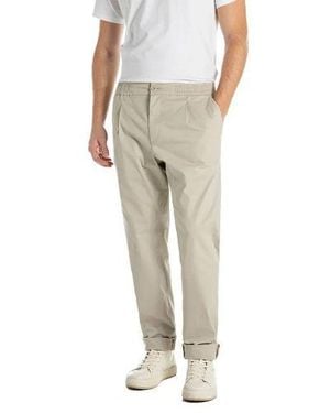 Replay Khaki Adhann Chino - Natural