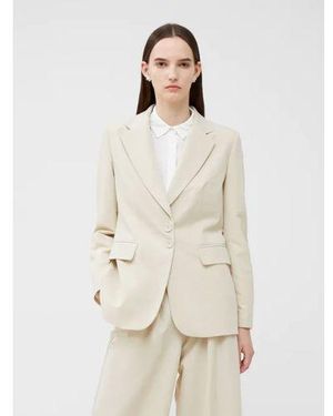 French Connection Oyster Everly Suiting Blazer Jacket - Natural