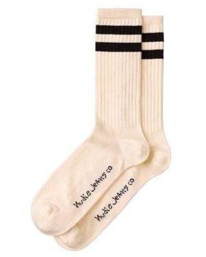 Nudie Jeans Off- Amundsson Sport Sock - Natural