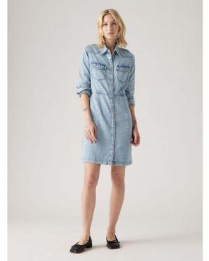 Levi's Hip To Be Square 2 Otto Western Dress - Blue