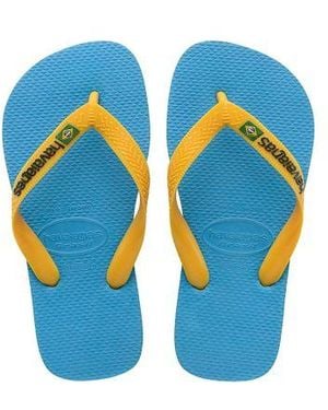 Havaianas Kids Logo Flip Flop - Blue