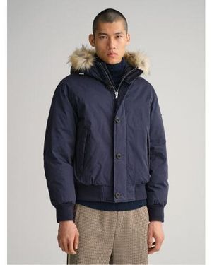 GANT Evening Short Winter Parka Jacket - Blue