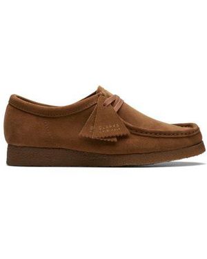 Clarks Cola Wallabee Shoe - Brown
