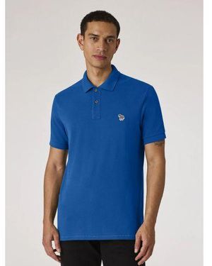 Paul Smith Petrol Regular Fit Zebra Polo Shirt - Blue