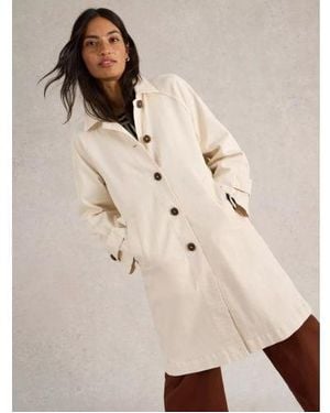 White Stuff Light Natural Oakleigh Denim Coat