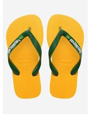 Havaianas Kids Banana Logo Flip Flop - Yellow