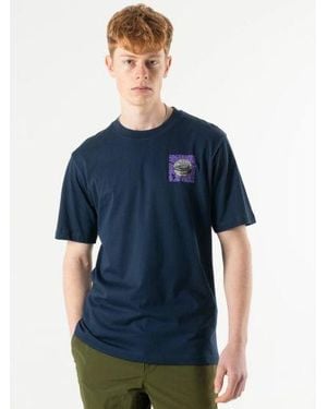 Hikerdelic Peak Meets Precinct T-Shirt - Blue