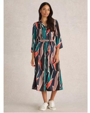 White Stuff Multicolour Ava Jersey Dress - Black