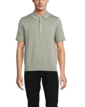 Paul Smith Pastel Jumper Polo Shirt - Grey