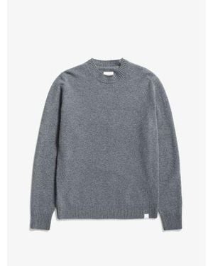 Norse Projects Melange Norse Standard Merino Lambswool Jumper - Grey