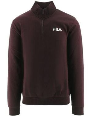Fila Tawny Port Adam Quarter Zip Sweatshirt - Brown