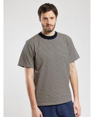 Armor Lux Rich Sandstone Striped Callac T-Shirt - Grey