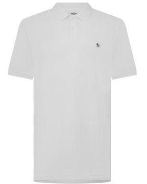Original Penguin Brilliant Embroidered Polo Shirt - White