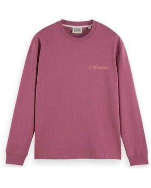 Scotch & Soda Dahlia Long Sleeve T-Shirt - Purple