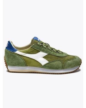 Diadora Iguana Equipe Suede Sw Trainer - Green