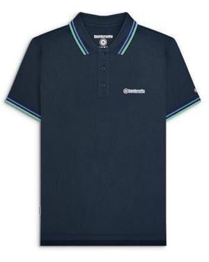 Lambretta Twin Tipped Polo Shirt - Blue