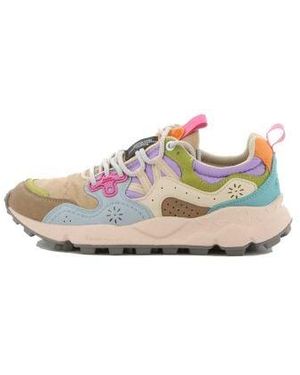 Flower Mountain Sand Celeste Yamano 3 Trainer - Pink