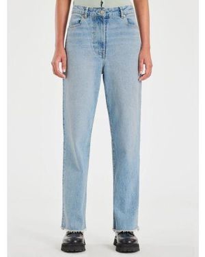 Paul Smith Light Base Raw Hem Straight Leg Jean - Blue