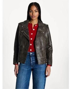 Belstaff Burnt Oak Ferrous Jacket - Red