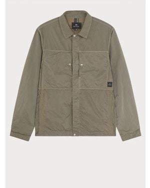 Paul Smith Taupe Lightweight Jacket - Green