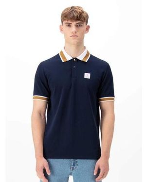 Luke 1977 Dark Makati Detailed Polo Shirt - Blue