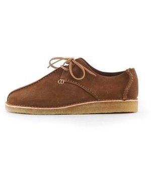 Yogi Footwear Cola Caden Centre Seam Suede Shoe - Brown