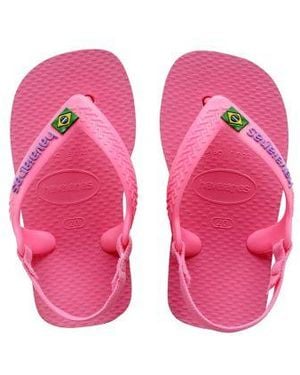 Havaianas Baby Rose Logo Flip Flop - Pink