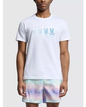 Psycho Bunny Oceania Embroidered Graphic T-Shirt - White