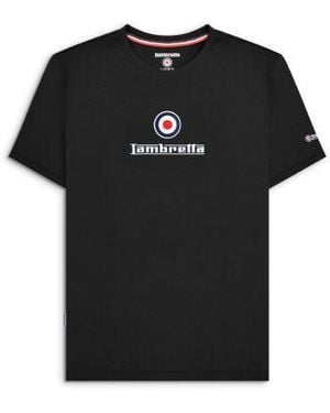 Lambretta Brand Logo T-Shirt - Black