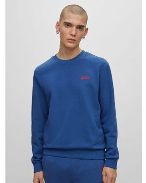 HUGO Medium Drick194 Crew Neck Sweatshirt - Blue