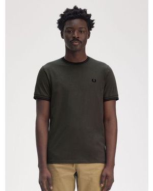 Fred Perry Field Twin Tipped T-Shirt - Black