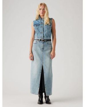 Levi's Please Hold Ankle Column Skirt - Blue