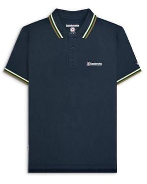 Lambretta Triple Tipped Polo Shirt - Blue