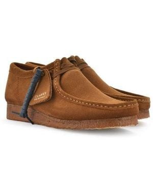 Clarks Cola Wallabee Shoe - Brown