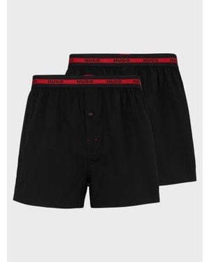 BOSS 2-Pack Woven Boxer - Black