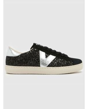 Victoria Berlin Glitter Trainer - Black