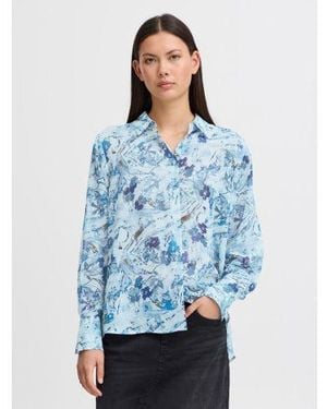 Ichi Multi Art Ihneally Shirt - Blue