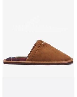 Barbour Camel Everitt Slipper - Brown