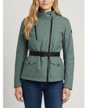 Belstaff Dark Steel Easterly Motorcycle Jacket - Green