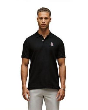 Psycho Bunny Mischief Bunny Pique Polo Shirt - Black