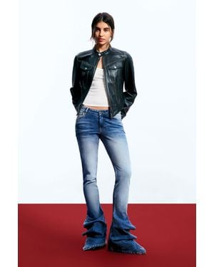 Desigual Slim-Jeanshose Egonlab, Baumwolle, Blau - Rot