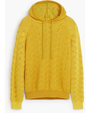 Desigual Sudadera Capucha Calados - Amarillo