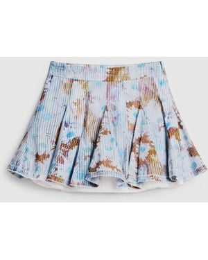 Desigual Mini Pleated Floral Skirt, Cotton - Black