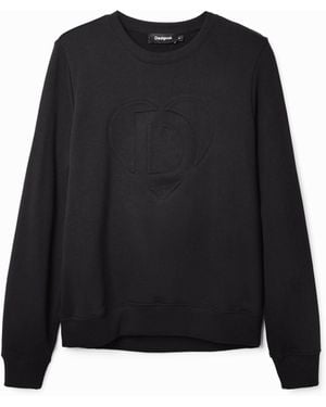 Desigual Sudadera Imagotipo Relieve - Negro