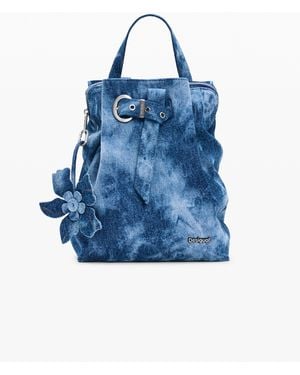 Desigual Small Denim Backpack - Blue