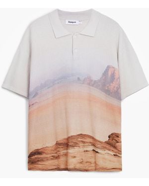 Desigual Landscape T-Shirt, Cotton - Brown