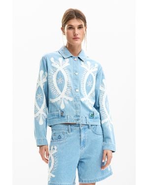 Desigual Denim Jackets - Blue