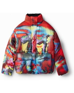 Desigual María Escoté Oversize Padded Jacket - Red