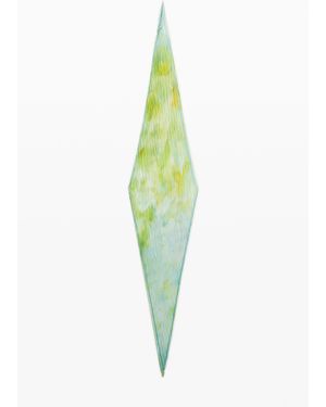 Desigual Watercolour Crumpled Scarf, Polyester - Green