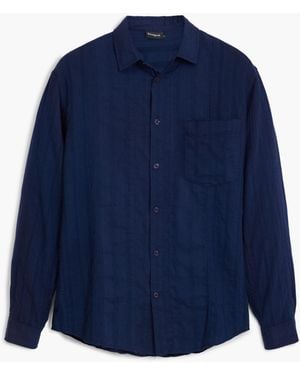 Desigual Textured Shirt, Cotton - Blue